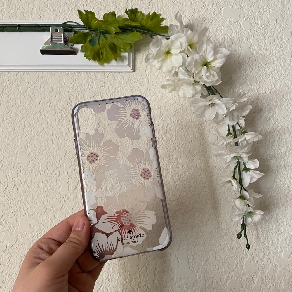 Kate Spade IPhone X Jeweled Hollyhock Floral Case